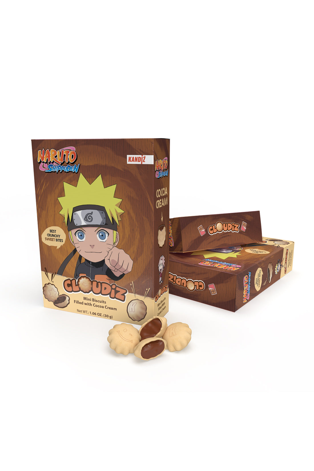 Cloudiz Naruto Shippuden Choc Filled Biscuits