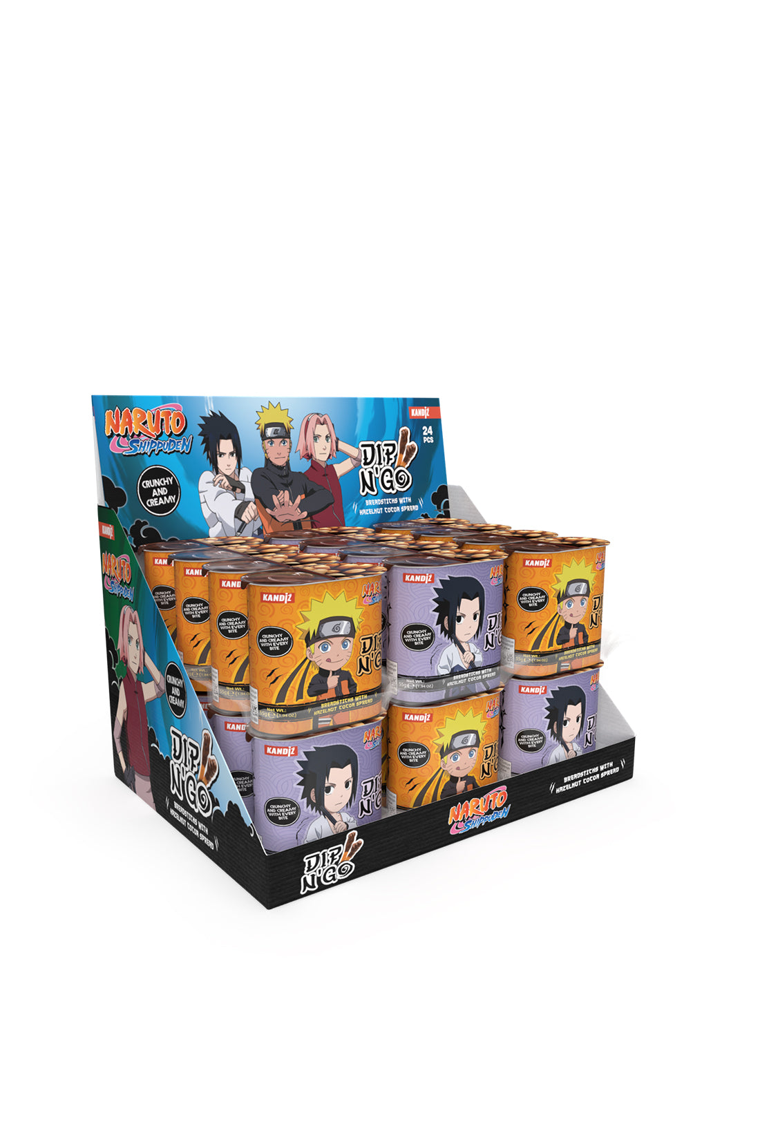 Naruto Dip N' Go Breadsticks Hazelnut Cocoa Spread (24 x 55g)