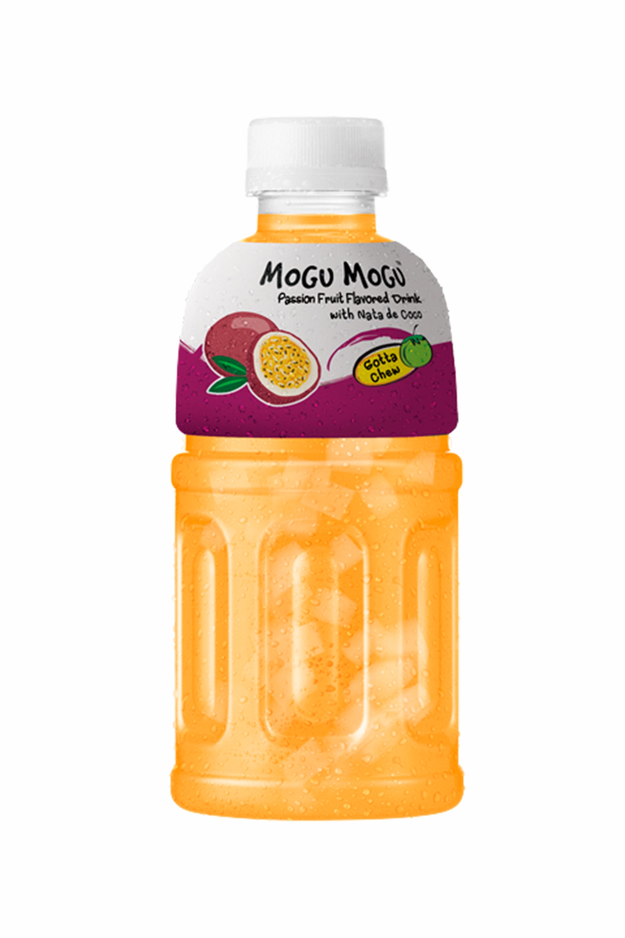 mogumogu Mogu Mogu Passion Fruit Flavoured Drink with Nata de Coco 320ml
