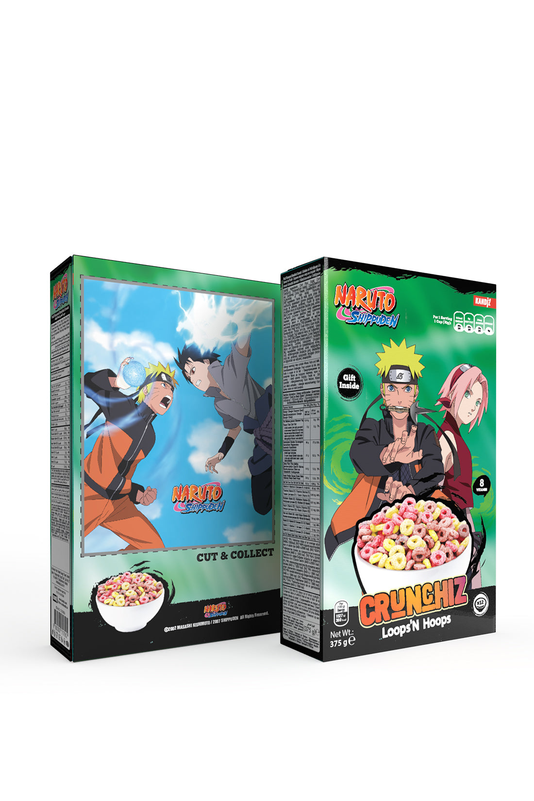 Crunchiz Naruto Shippuden Loops N' Hoops Cereal 375g