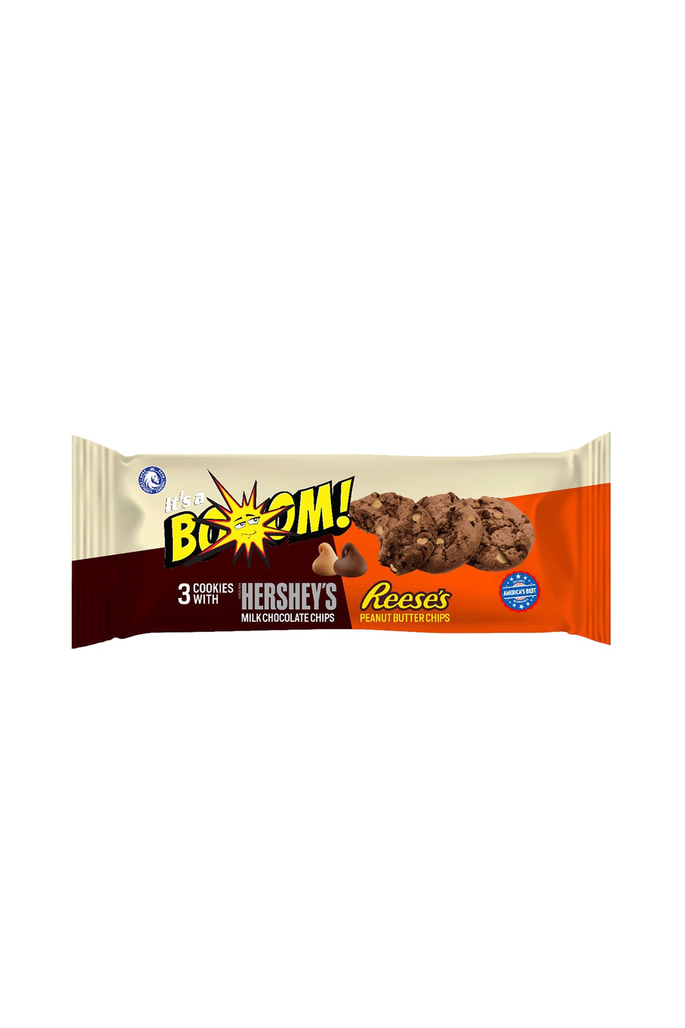 It's A Boom Cookies with Reeses Peanut Butter Chips & Hersheys Milk Chocolate Chips