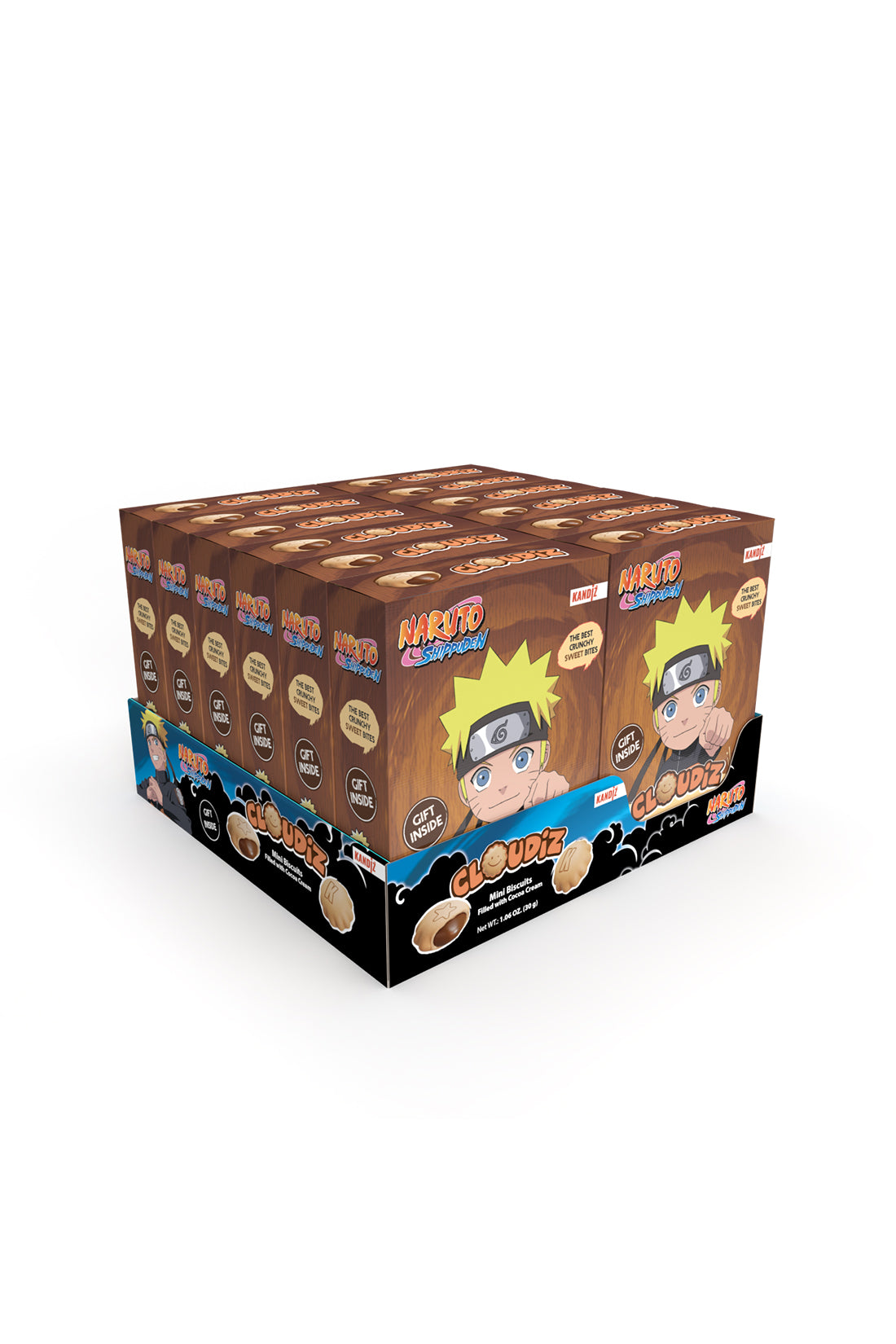 Cloudiz Naruto Shippuden Choc Filled Biscuits