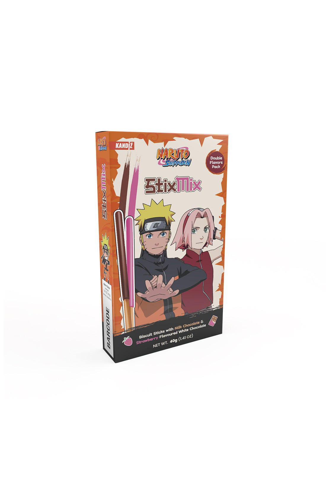 16PCK Naruto StixMix Chocolate and Strawberry (40g)