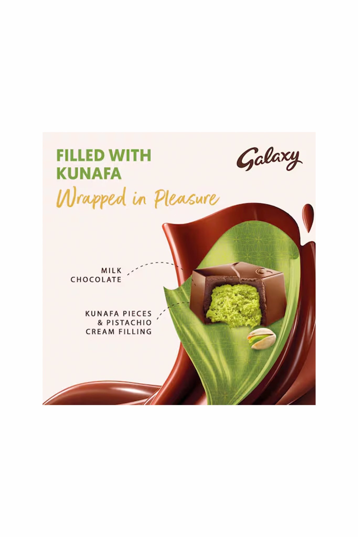 Galaxy Pistachio Kunafa Milk Chocolate 90g