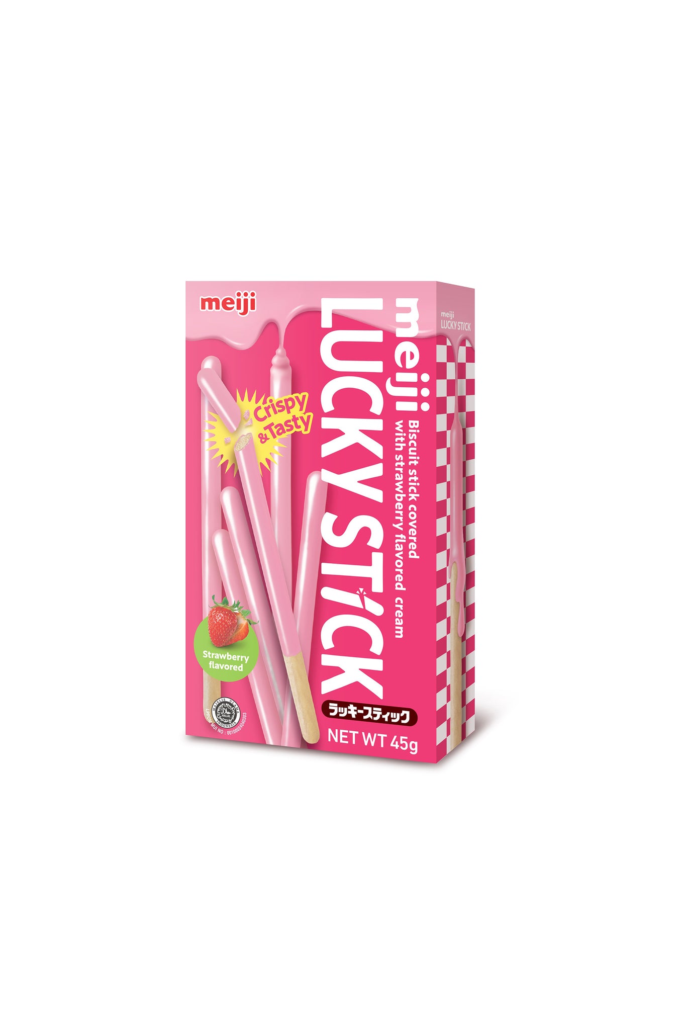 Meiji Lucky Stick Strawberry 45g