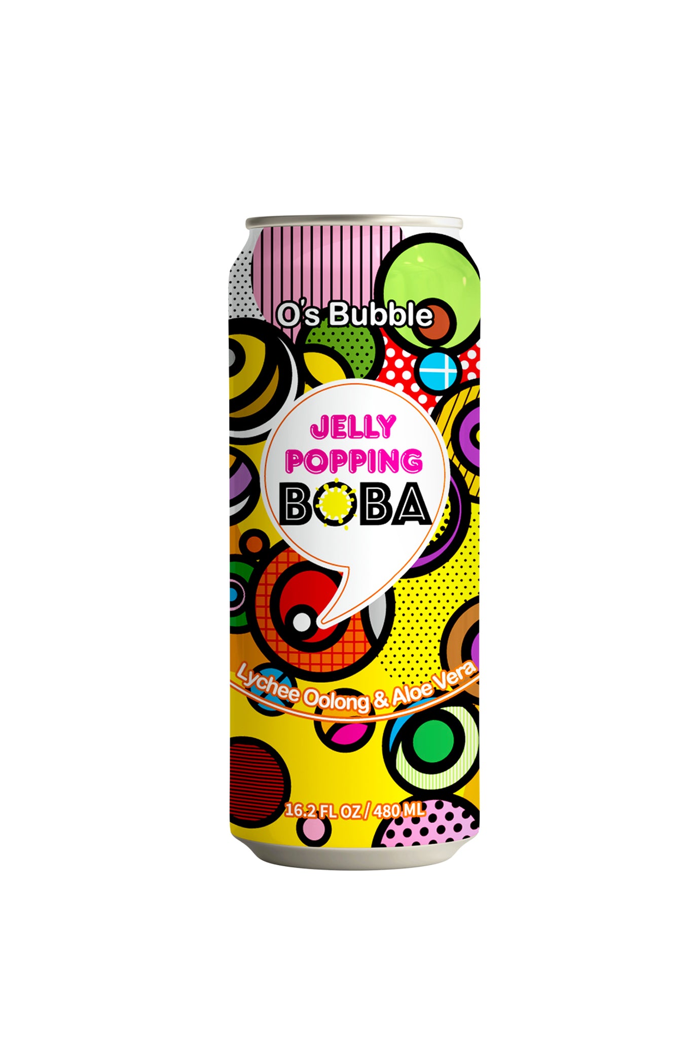 5Pck Jelly Popping Boba Lychee Oolong Tea with Popping Boba + Aloe V