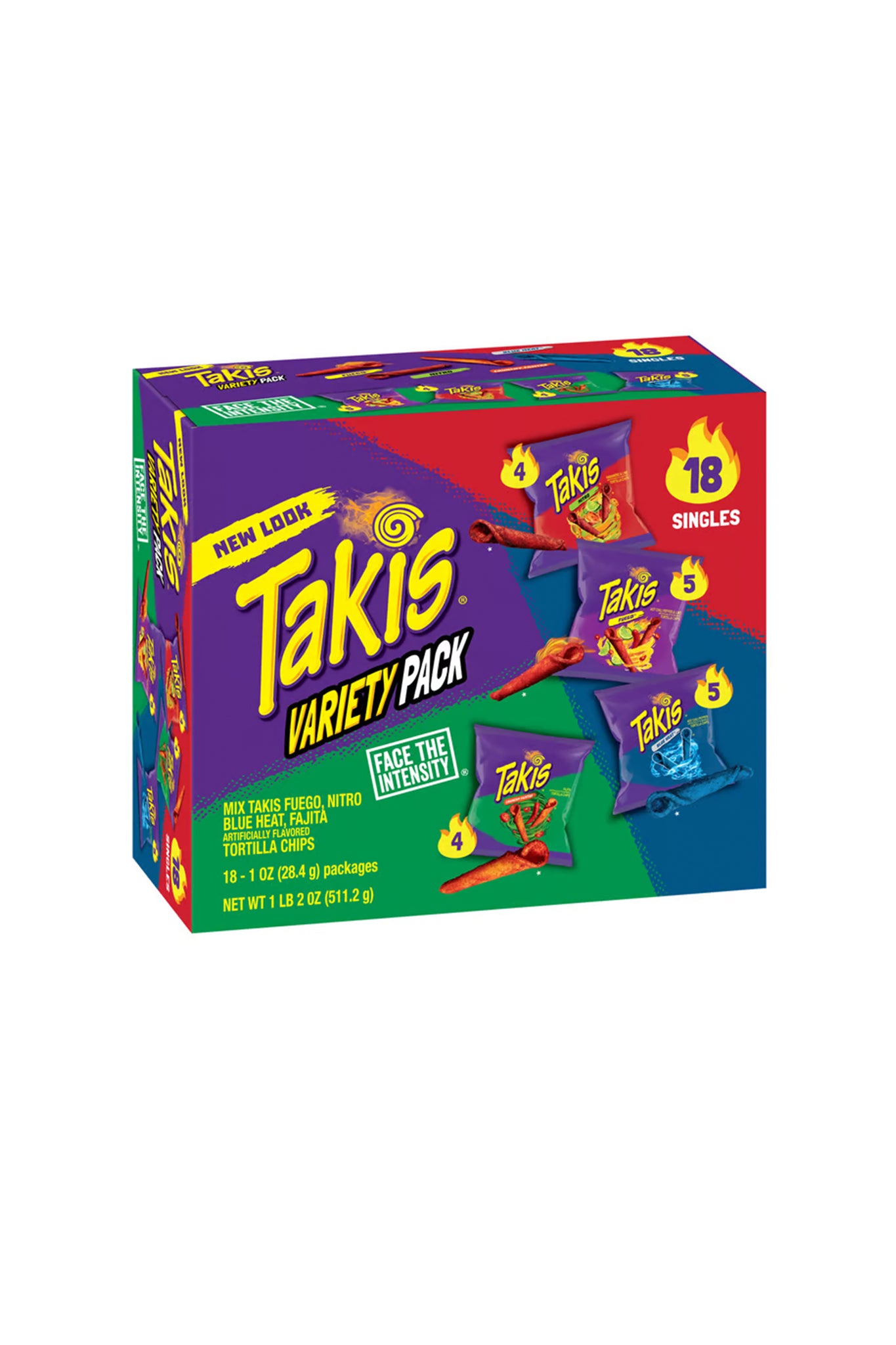 Takis Variety Pack Rolled Tortilla Chips (18 Singles)