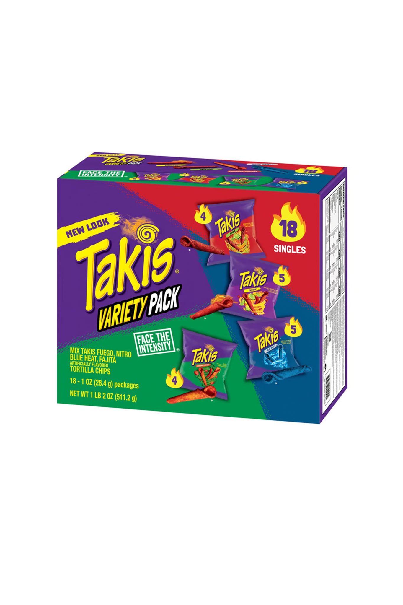 Takis Variety Pack Rolled Tortilla Chips (18 Singles)