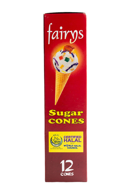 Fairy's PLAIN SUGAR CONES 150g [12 Cones]