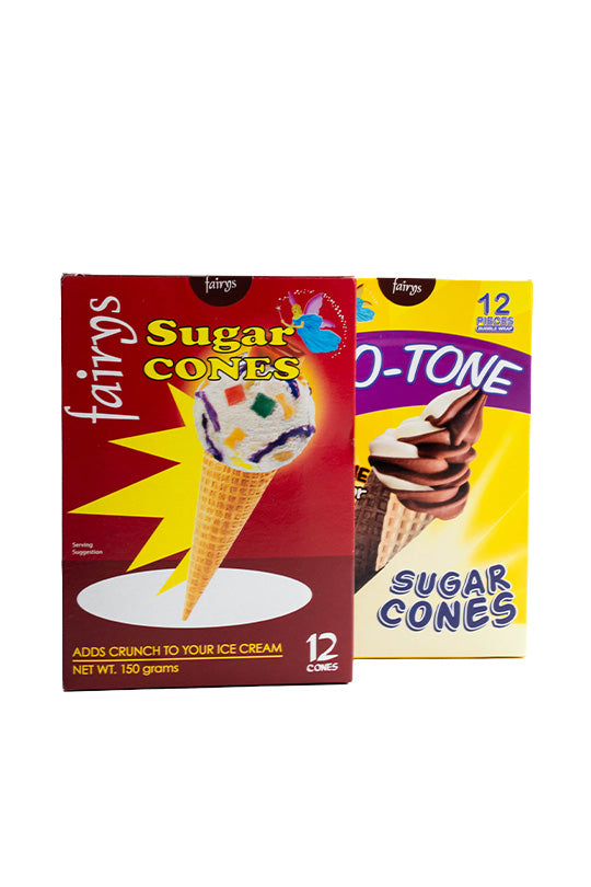 Fairy's PLAIN SUGAR CONES 150g [12 Cones]