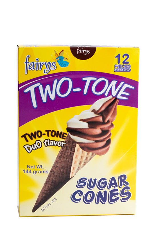 Fairy's TWO-TONE SUGAR CONES 144g [12Cones]