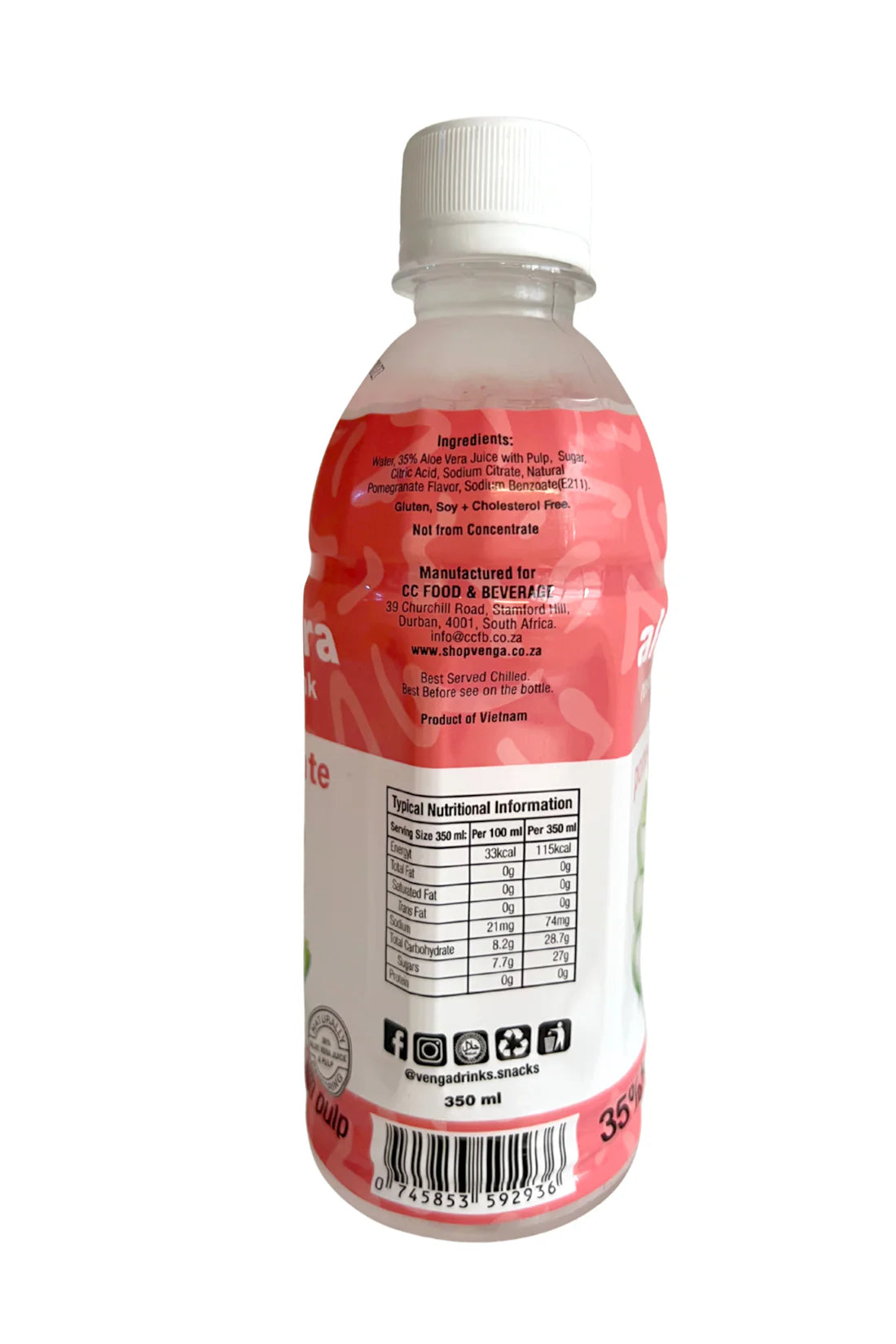 pomegranate - aloe vera drink