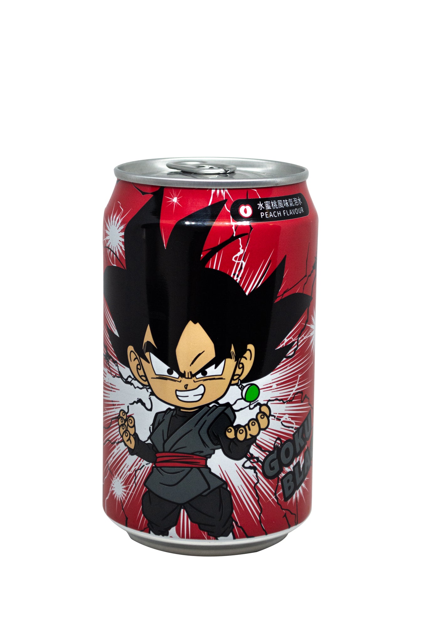 Ocean Bomb Dragon Ball Z Goku Black - Peach Flavoured Soda Sparkling Water (330ml)