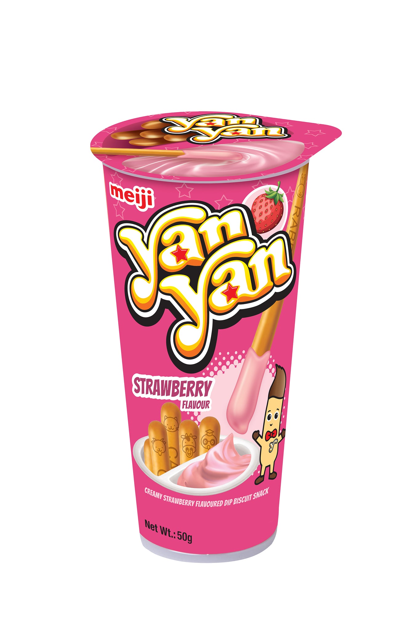 Buy Meiji Strawberry Flavoured Yan Yan online at Snacking.co.za
