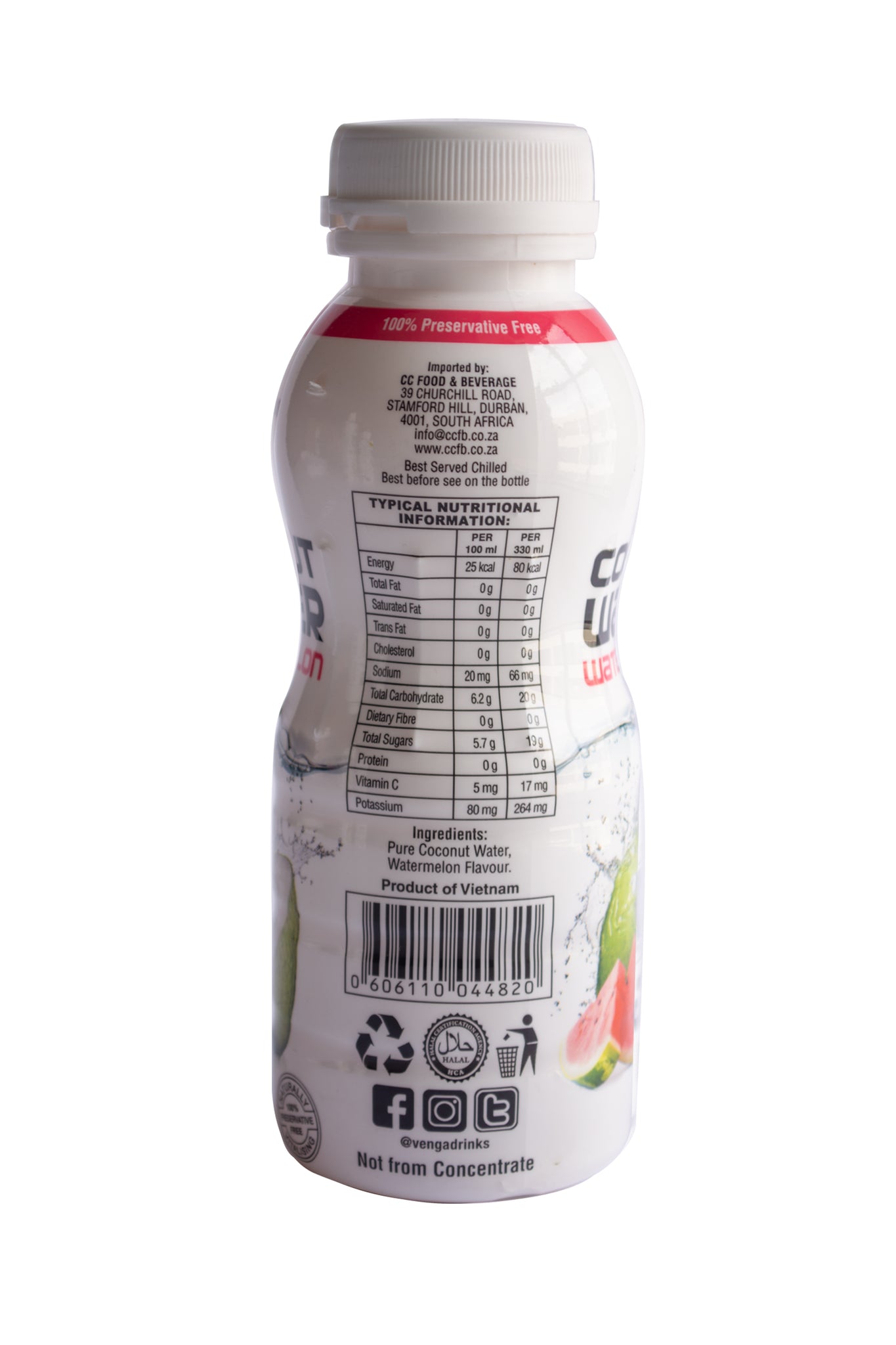 Venga Watermelon Coconut Water 330ml